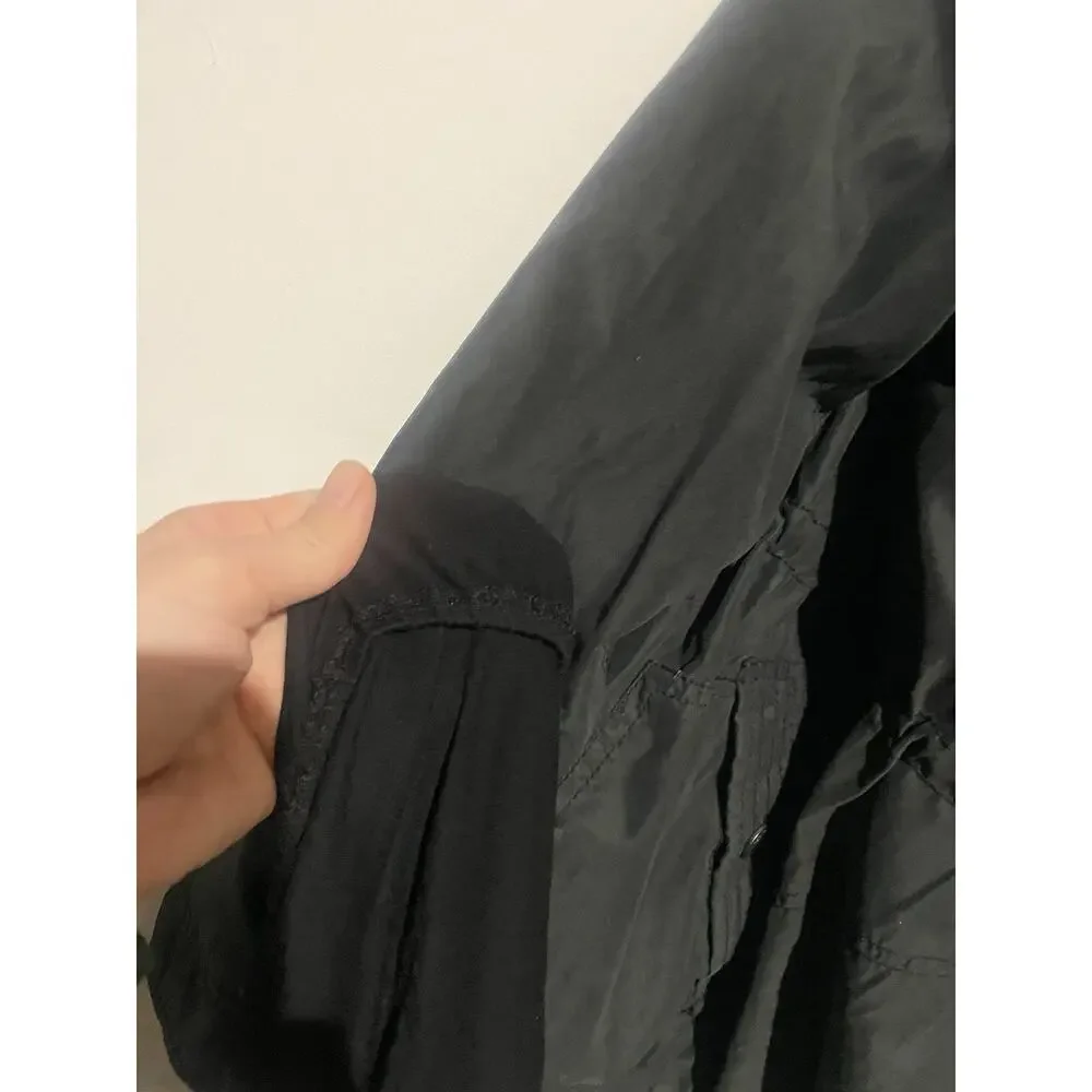 Abercrombie A&F Kids Winter Coat Parka Black Faux Fur‎ Hooded Jacket Girls 9/10